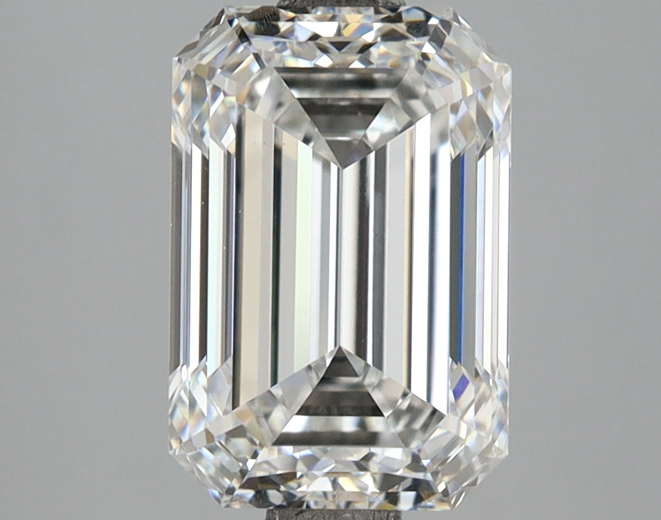 2.91 Carat Emerald Shaped, Ideal Cut, D Color, VS1 Clarity, IGI Certified Lab Grown Diamond