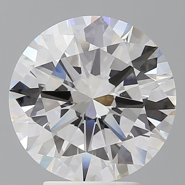 4.04 Carat Round Shaped, Excellent Cut, E Color, VVS2 Clarity, IGI Certified Lab Grown Diamond