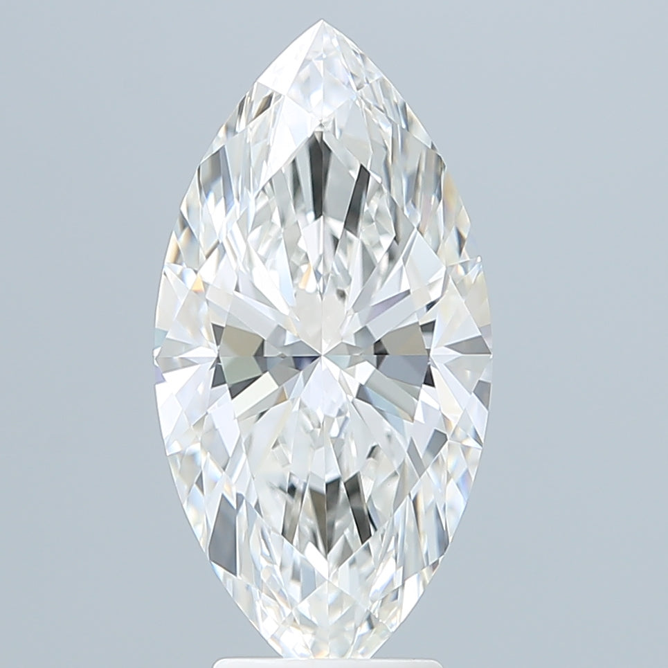 4.58 Carat Marquise Shaped, Ideal Cut, F Color, VVS2 Clarity, IGI Certified Lab Grown Diamond