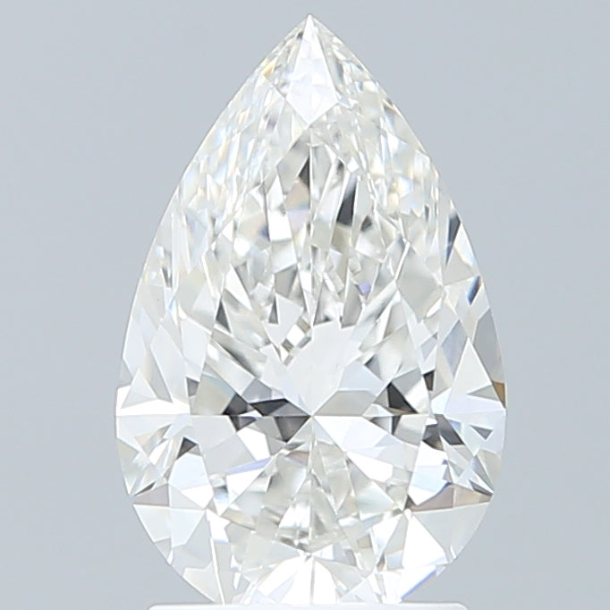 2.09 Carat Pear Shaped, Ideal Cut, F Color, VVS1 Clarity, IGI Certified Lab Grown Diamond