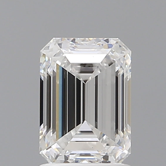 1.58 Carat Emerald Shaped, Ideal Cut, D Color, VS1 Clarity, IGI Certified Lab Grown Diamond