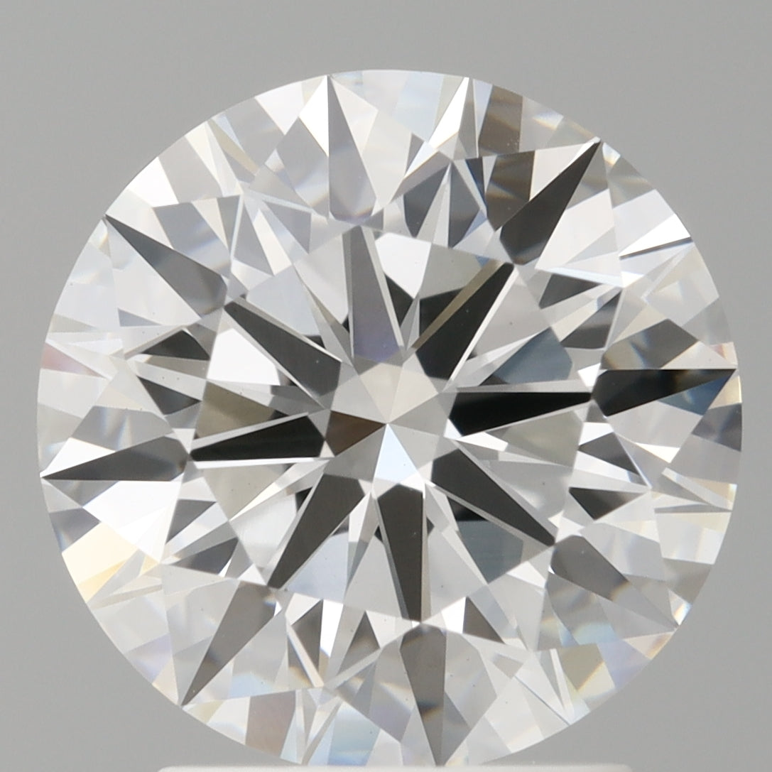 2.59 Carat Round Shaped, Ideal Cut, E Color, VVS2 Clarity, IGI Certified Lab Grown Diamond