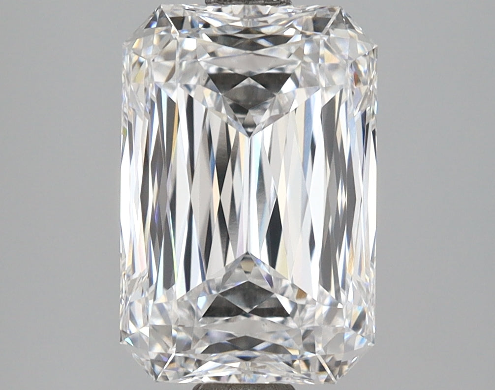 3.55 Carat Radiant Shaped, Ideal Cut, D Color, VVS2 Clarity, IGI Certified Lab Grown Diamond
