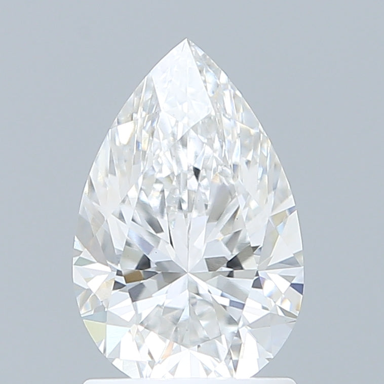 1.52 Carat Pear Shaped, Excellent Cut, E Color, VS1 Clarity, IGI Certified Lab Grown Diamond