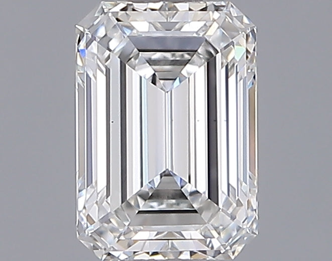 1.28 Carat Emerald Shaped, Ideal Cut, F Color, VS1 Clarity, IGI Certified Lab Grown Diamond