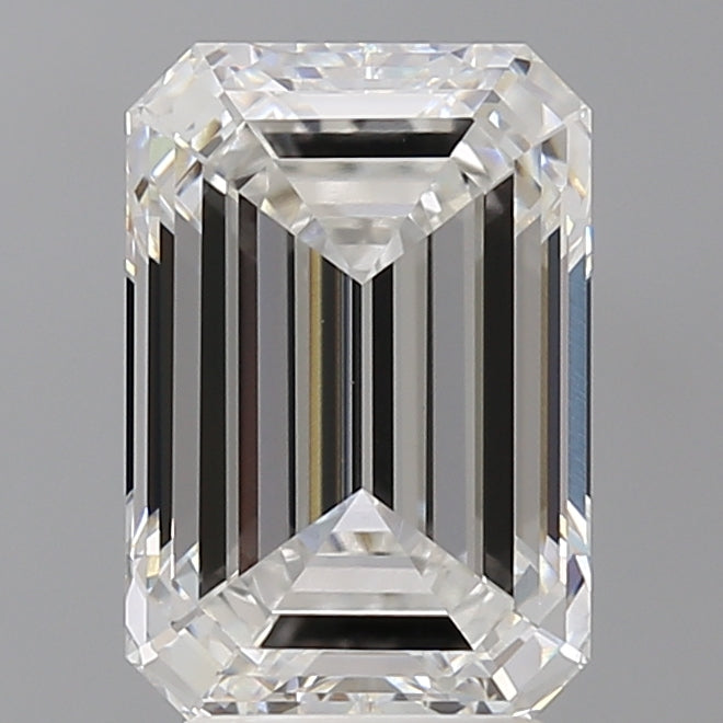 4.10 Carat Emerald Shaped, Ideal Cut, F Color, VVS1 Clarity, IGI Certified Lab Grown Diamond