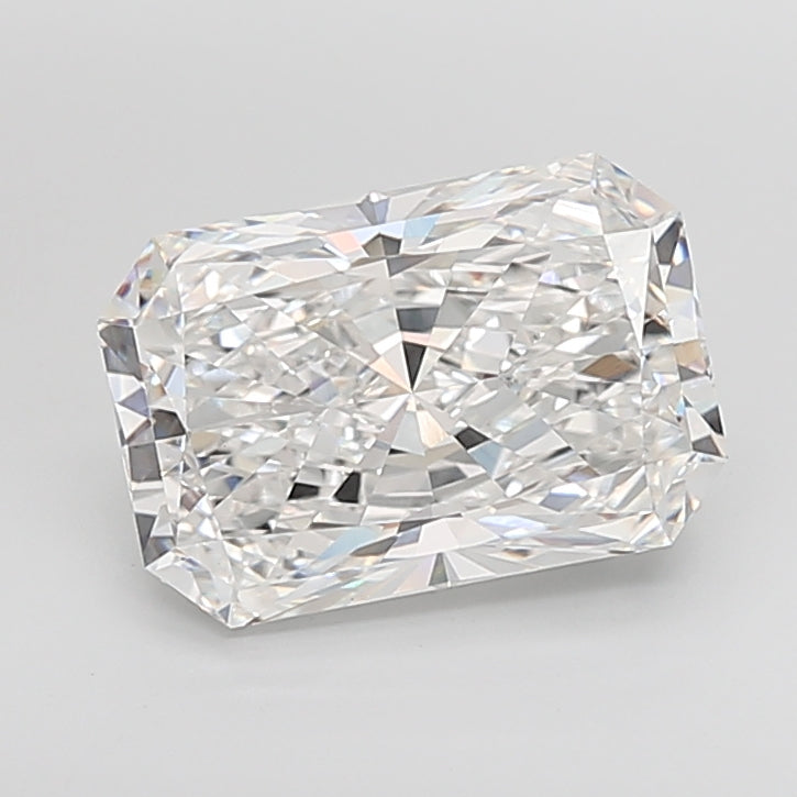 7.04 Carat Radiant Shaped, Ideal Cut, E Color, VVS2 Clarity, IGI Certified Lab Grown Diamond