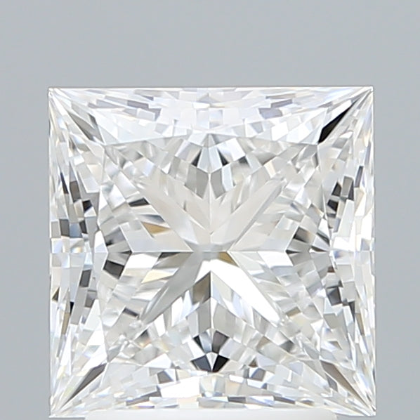 2.82 Carat Princess Shaped, Ideal Cut, E Color, VVS2 Clarity, IGI Certified Lab Grown Diamond