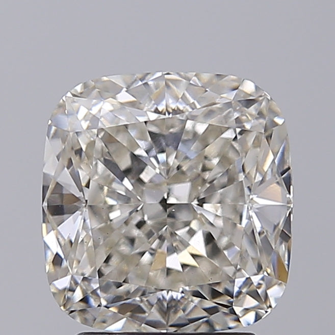 3.18 Carat Cushion Shaped, Ideal Cut, I Color, VS1 Clarity, GIA Certified Lab Grown Diamond