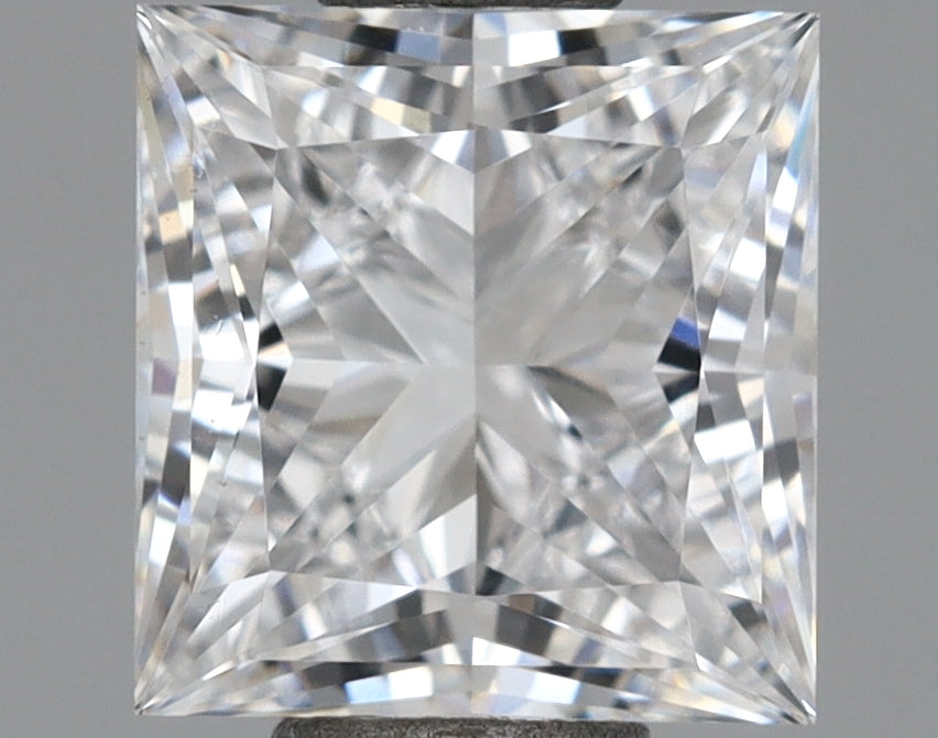 1.08 Carat Princess Shaped, Ideal Cut, D Color, VS1 Clarity, IGI Certified Lab Grown Diamond