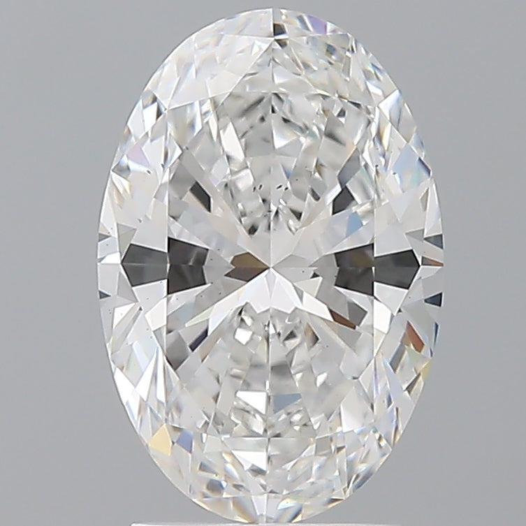 2.55 Carat Oval Shaped, Ideal Cut, D Color, VS2 Clarity, IGI Certified Lab Grown Diamond