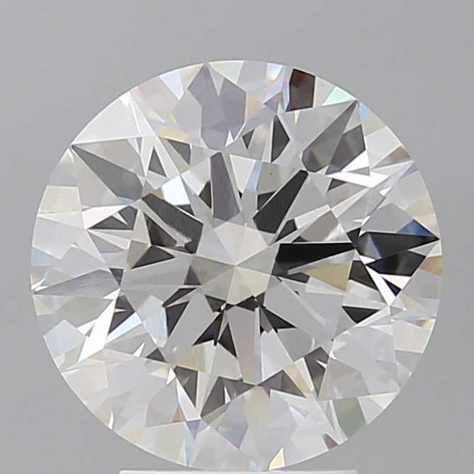 4.10 Carat Round Shaped, Ideal Cut, E Color, VVS2 Clarity, IGI Certified Lab Grown Diamond