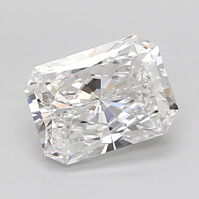 1.54 Carat Radiant Shaped, Ideal Cut, E Color, VVS2 Clarity, IGI Certified Lab Grown Diamond