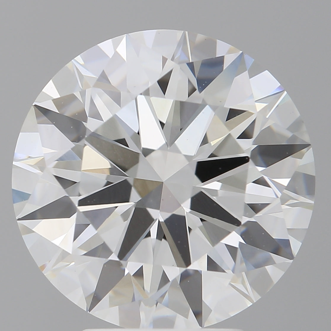 5.06 Carat Round Shaped, Ideal Cut, F Color, VVS2 Clarity, IGI Certified Lab Grown Diamond