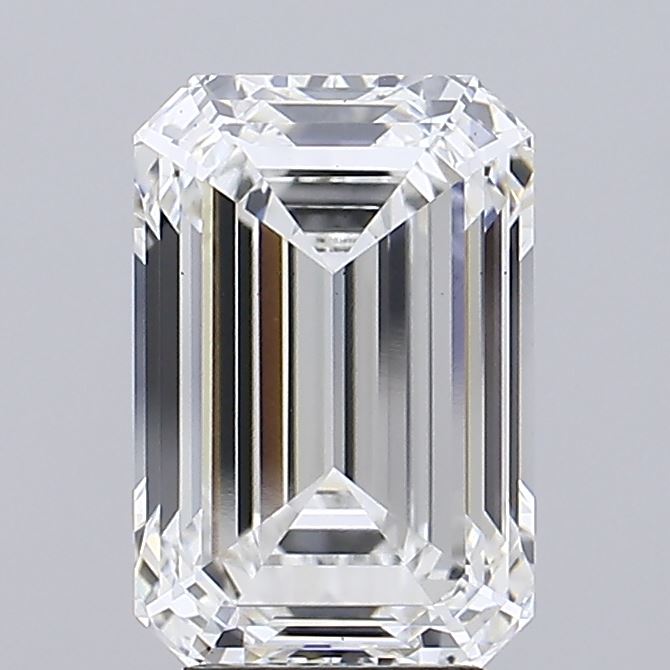 5.08 Carat Emerald Shaped, Ideal Cut, E Color, VS2 Clarity, IGI Certified Lab Grown Diamond