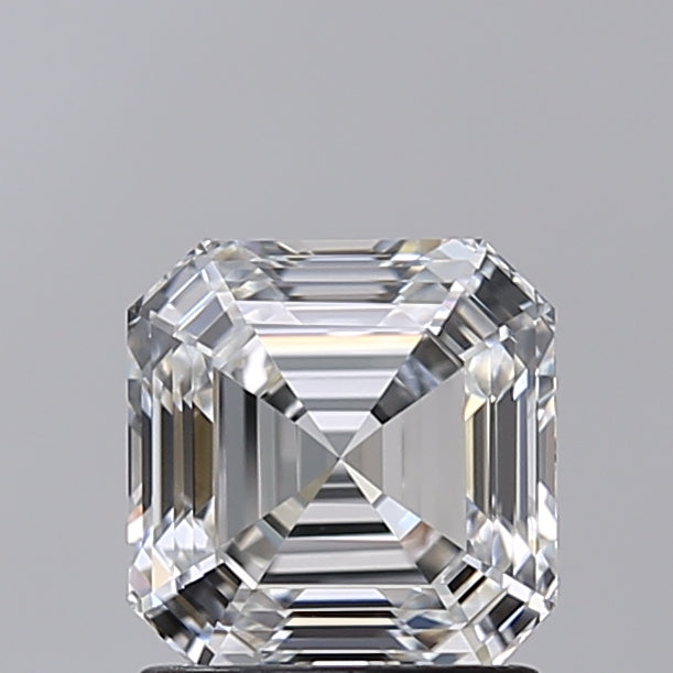 1.52 Carat Asscher Shaped, Ideal Cut, E Color, VS1 Clarity, GIA Certified Lab Grown Diamond
