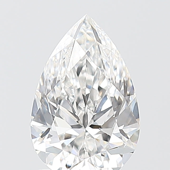 1.54 Carat Pear Shaped, Excellent Cut, E Color, VVS2 Clarity, IGI Certified Lab Grown Diamond