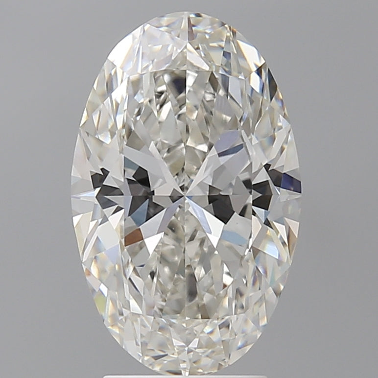 3.58 Carat Oval Shaped, Ideal Cut, F Color, VVS2 Clarity, IGI Certified Lab Grown Diamond
