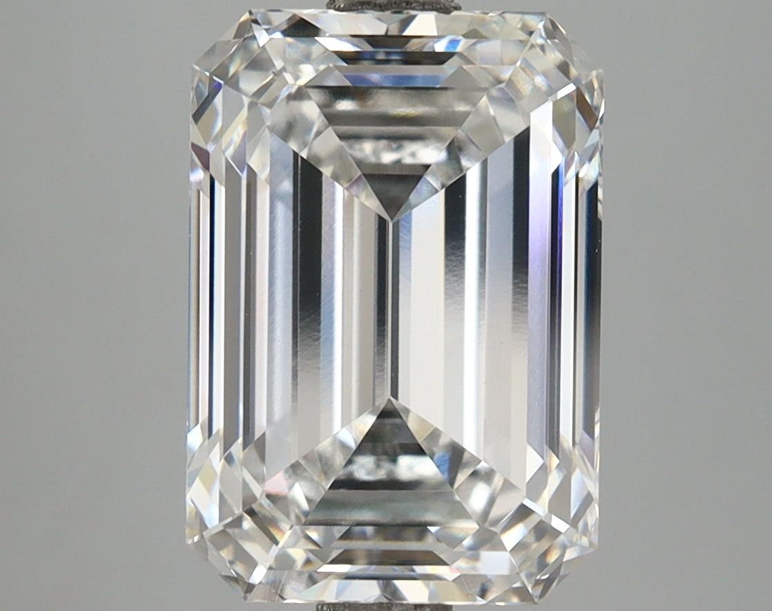 5.27 Carat Emerald Shaped, Ideal Cut, E Color, VS1 Clarity, IGI Certified Lab Grown Diamond