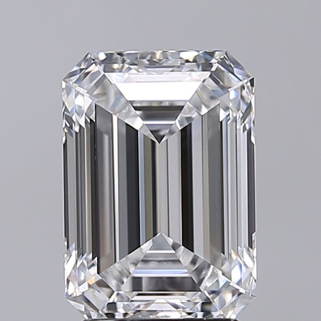 3.02 Carat Emerald Shaped, Very Good Cut, D Color, VVS2 Clarity, IGI Certified Lab Grown Diamond
