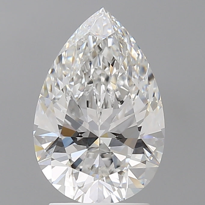2.53 Carat Pear Shaped, Ideal Cut, E Color, VVS1 Clarity, IGI Certified Lab Grown Diamond