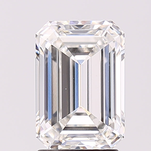 2.60 Carat Emerald Shaped, Ideal Cut, E Color, VS1 Clarity, IGI Certified Lab Grown Diamond