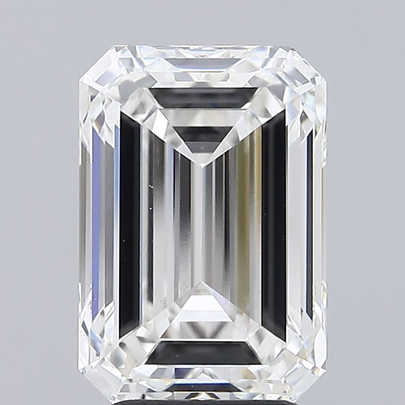 4.07 Carat Emerald Shaped, Ideal Cut, G Color, VVS2 Clarity, IGI Certified Lab Grown Diamond