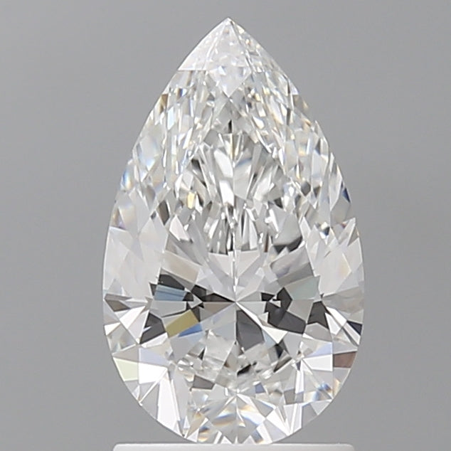 1.60 Carat Pear Shaped, Ideal Cut, E Color, VVS2 Clarity, IGI Certified Lab Grown Diamond