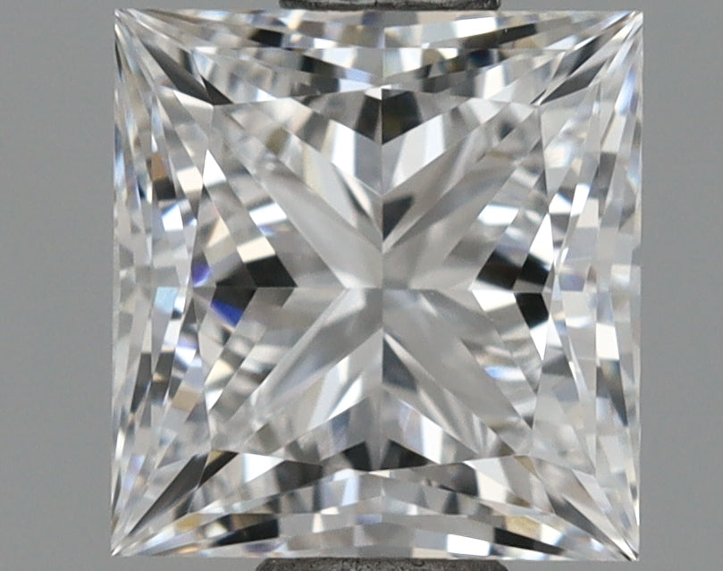 1.05 Carat Princess Shaped, Ideal Cut, D Color, VVS2 Clarity, IGI Certified Lab Grown Diamond