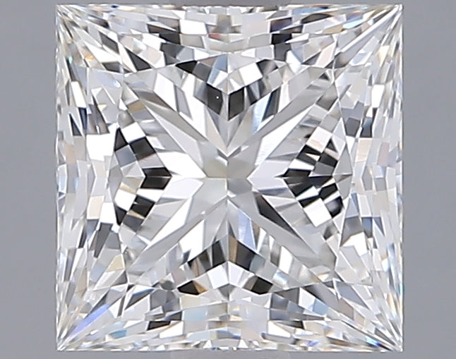 2.06 Carat Princess Shaped, Ideal Cut, F Color, VVS1 Clarity, IGI Certified Lab Grown Diamond
