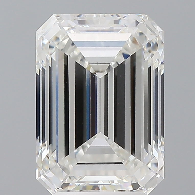 4.05 Carat Emerald Shaped, Ideal Cut, F Color, VS1 Clarity, IGI Certified Lab Grown Diamond