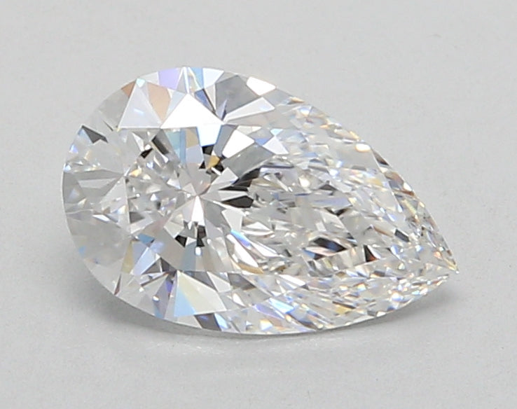1.33 Carat Pear Shaped, Ideal Cut, D Color, VVS2 Clarity, IGI Certified Lab Grown Diamond
