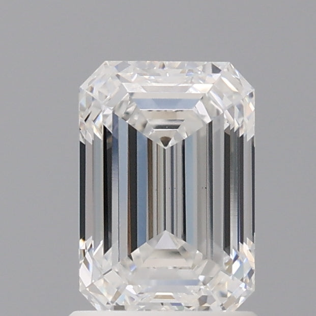 1.58 Carat Emerald Shaped, Ideal Cut, D Color, VS1 Clarity, IGI Certified Lab Grown Diamond