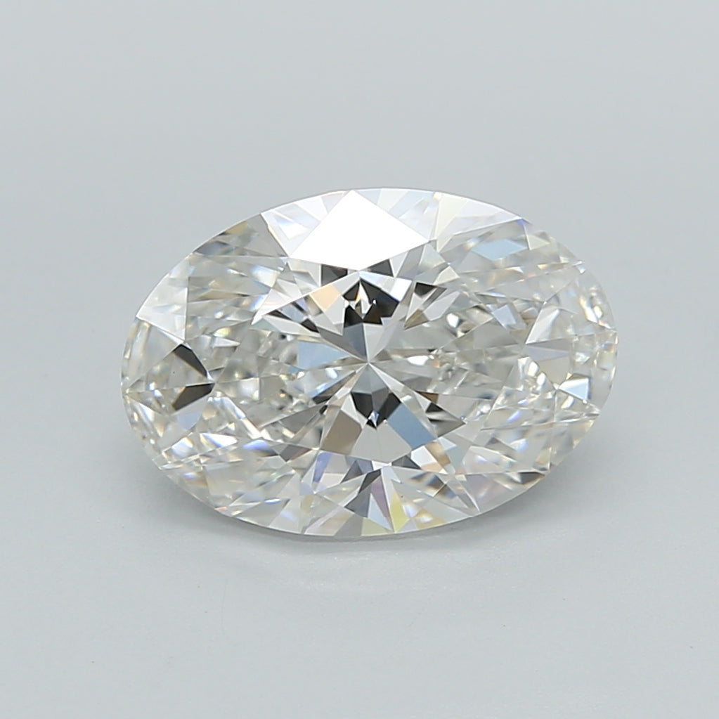 2.51 Carat Oval Shaped, Excellent Cut, G Color, VVS2 Clarity, IGI Certified Lab Grown Diamond