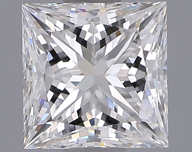 1.04 Carat Princess Shaped, Ideal Cut, E Color, VVS1 Clarity, IGI Certified Lab Grown Diamond
