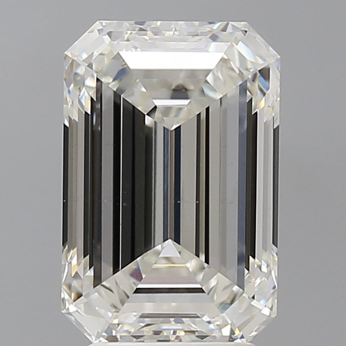 4.09 Carat Emerald Shaped, Excellent Cut, F Color, VS1 Clarity, IGI Certified Lab Grown Diamond