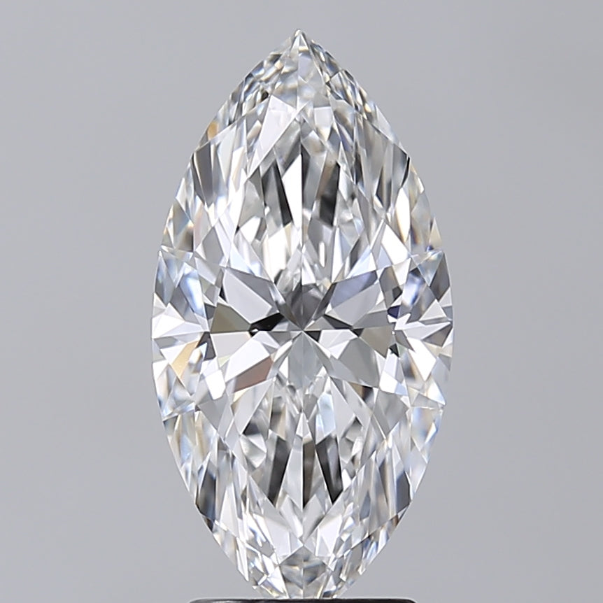 3.02 Carat Marquise Shaped, Excellent Cut, E Color, VVS2 Clarity, IGI Certified Lab Grown Diamond