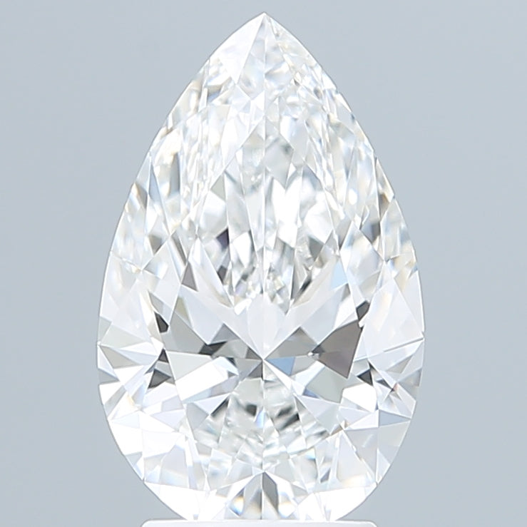 3.05 Carat Pear Shaped, Ideal Cut, E Color, VVS2 Clarity, IGI Certified Lab Grown Diamond