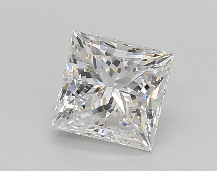 0.99 Carat Princess Shaped, Ideal Cut, E Color, VS1 Clarity, IGI Certified Lab Grown Diamond