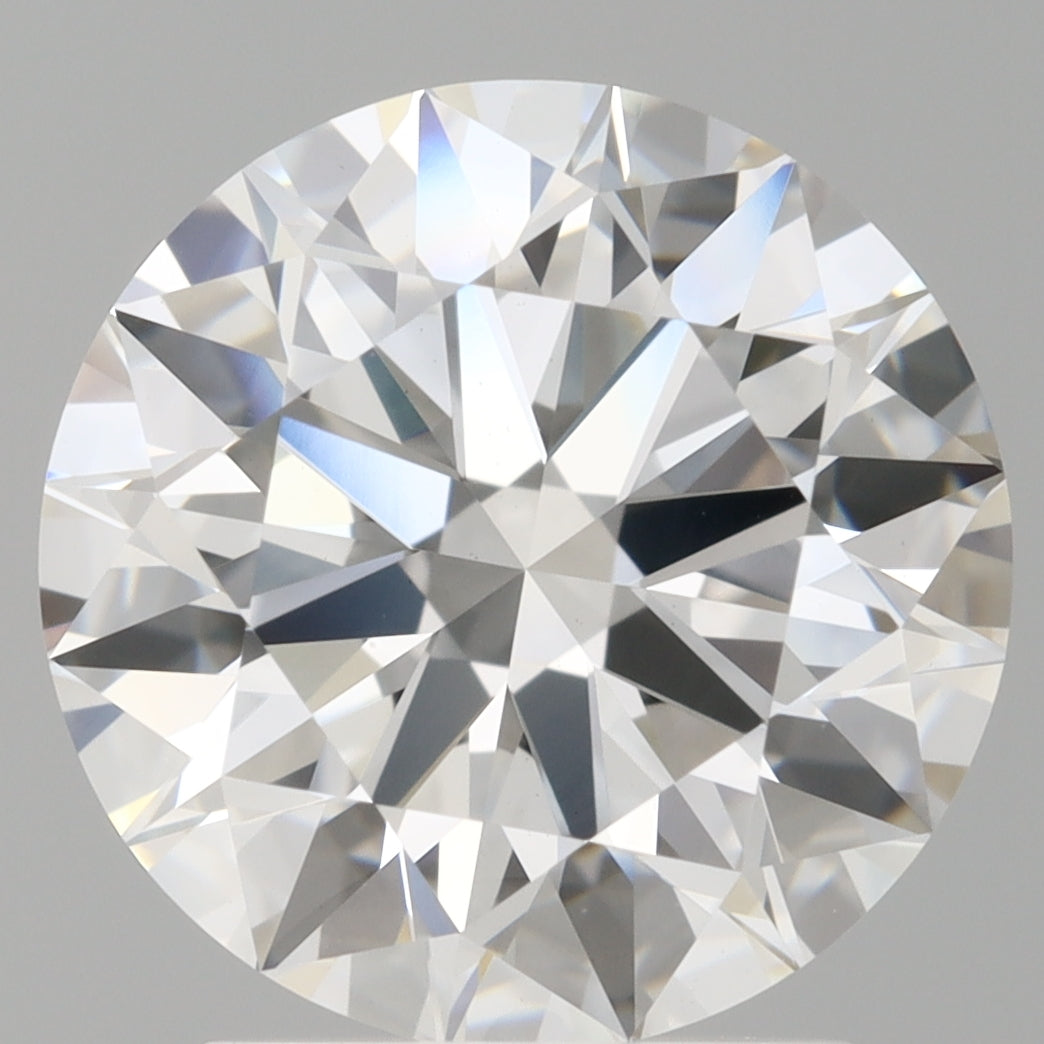 2.60 Carat Round Shaped, Ideal Cut, D Color, VVS2 Clarity, IGI Certified Lab Grown Diamond
