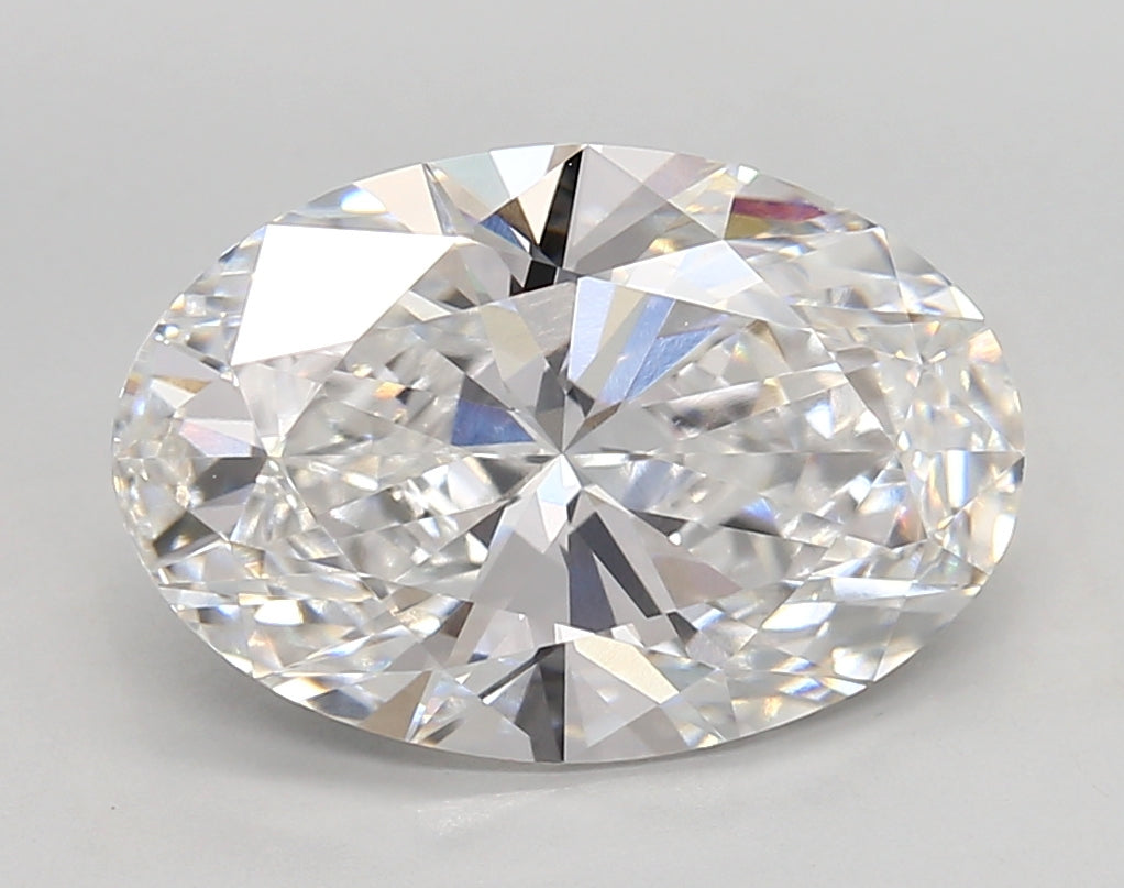 4.24 Carat Oval Shaped, Very Good Cut, D Color, VVS1 Clarity, IGI Certified Lab Grown Diamond