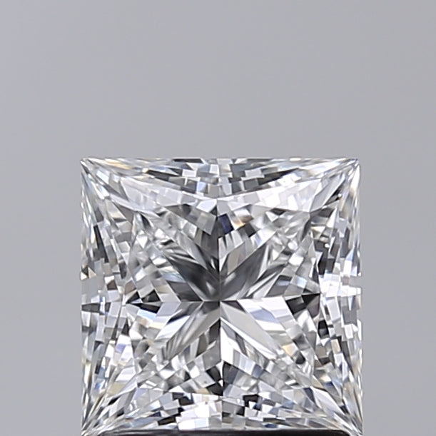 1.52 Carat Princess Shaped, Very Good Cut, E Color, VVS2 Clarity, IGI Certified Lab Grown Diamond