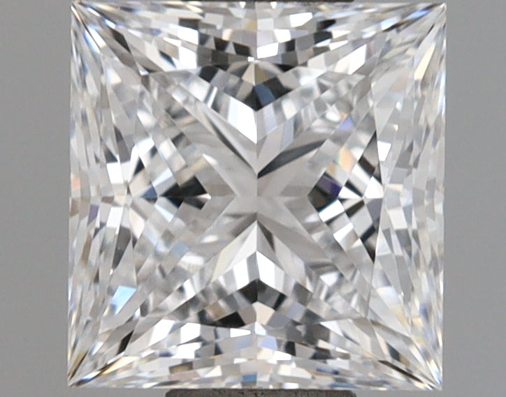 1.04 Carat Princess Shaped, Ideal Cut, D Color, VVS1 Clarity, IGI Certified Lab Grown Diamond