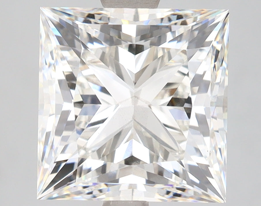5.04 Carat Princess Shaped, Very Good Cut, G Color, VS2 Clarity, IGI Certified Lab Grown Diamond