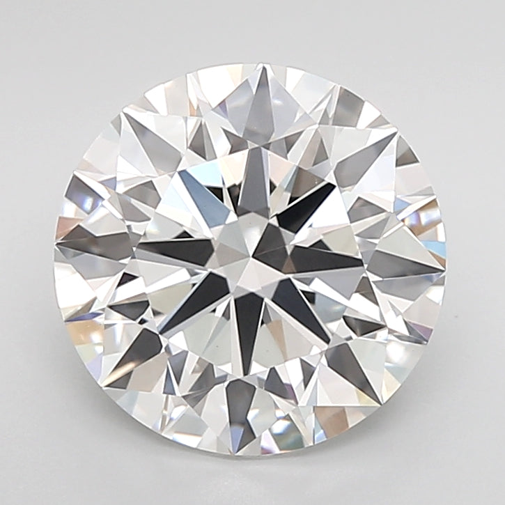 4.05 Carat Round Shaped, Ideal Cut, E Color, VVS2 Clarity, IGI Certified Lab Grown Diamond