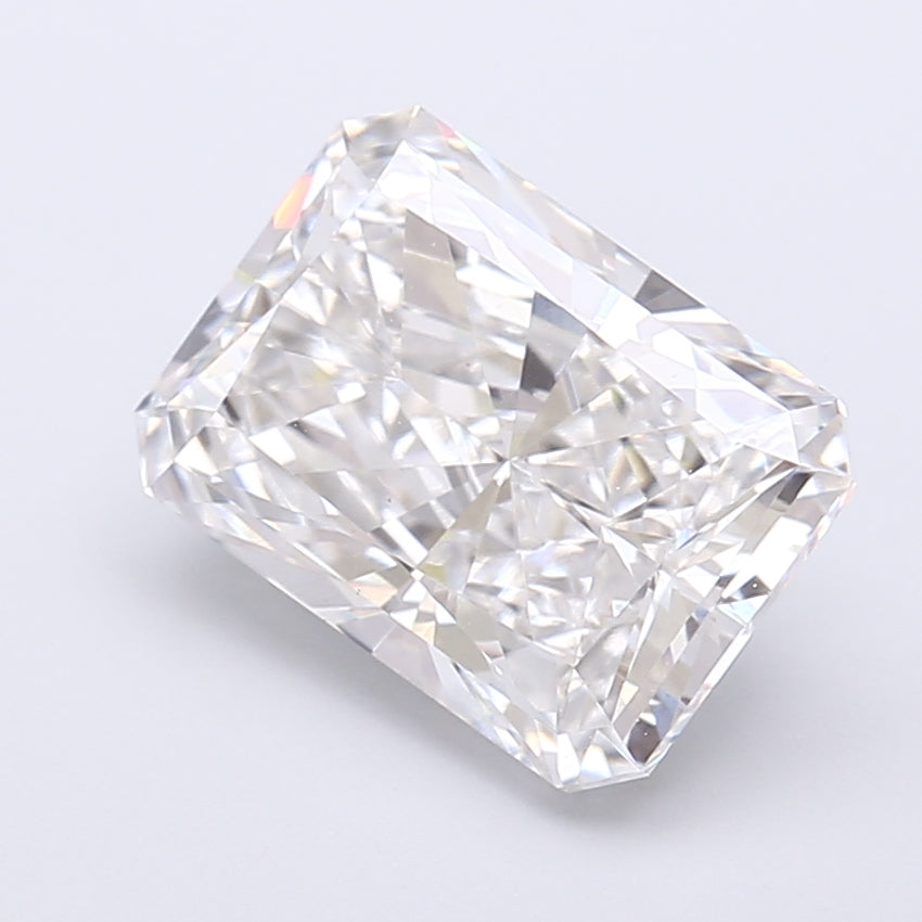 4.05 Carat Radiant Shaped, Very Good Cut, F Color, VS1 Clarity, IGI Certified Lab Grown Diamond