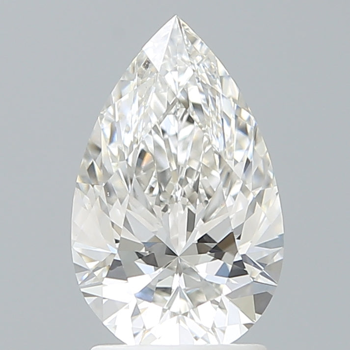 2.07 Carat Pear Shaped, Excellent Cut, F Color, VVS2 Clarity, IGI Certified Lab Grown Diamond