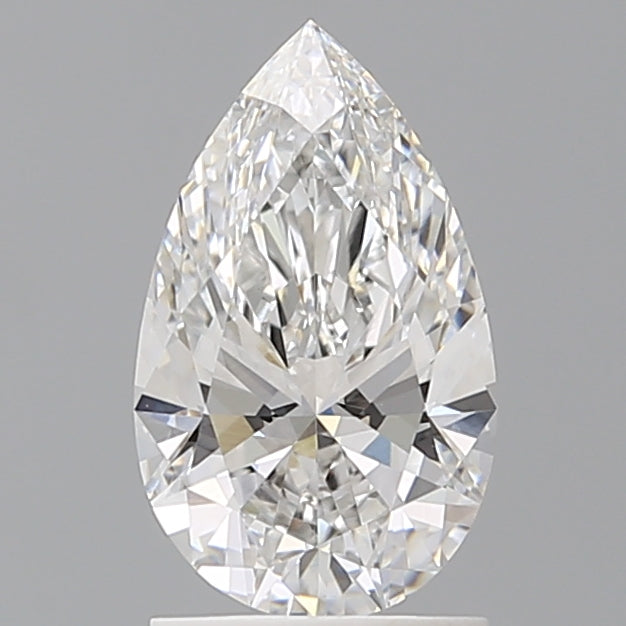 1.59 Carat Pear Shaped, Ideal Cut, E Color, VVS2 Clarity, IGI Certified Lab Grown Diamond