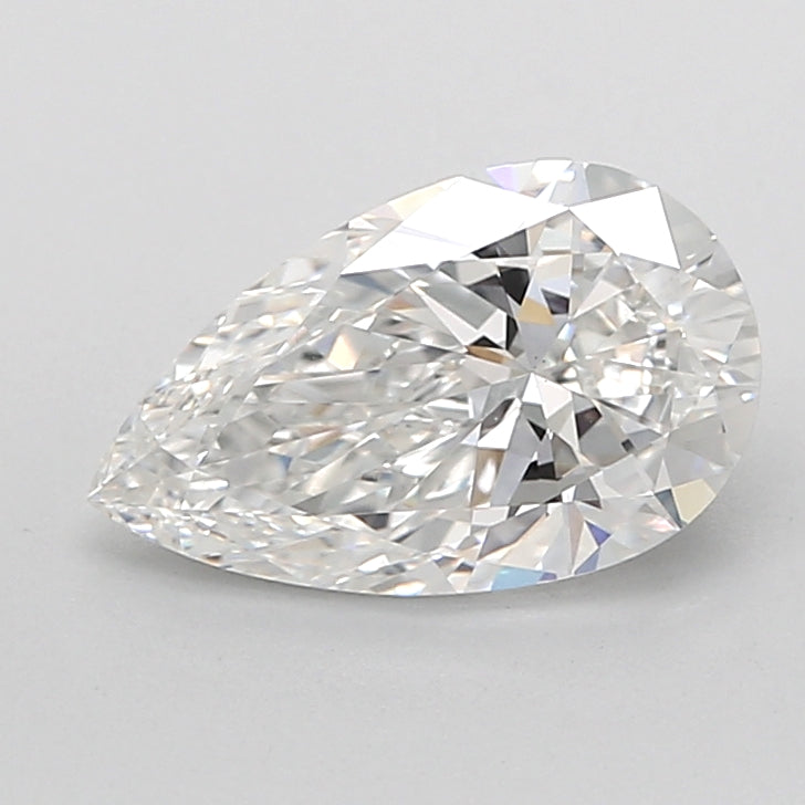 1.52 Carat Pear Shaped, Ideal Cut, E Color, VS1 Clarity, IGI Certified Lab Grown Diamond