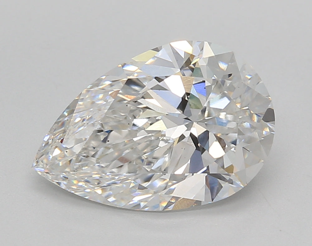 3.01 Carat Pear Shaped, Excellent Cut, E Color, VS1 Clarity, IGI Certified Lab Grown Diamond